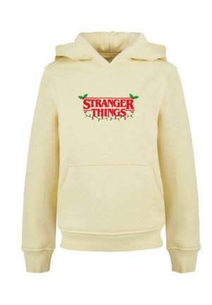 STRANGER THINGS - CHRISTMAS LIGHTS - Mikina s kapucňou - softyellow