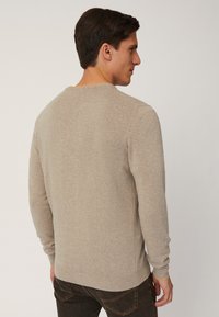Harmont & Blaine GIROCOLLO CON LOGO - Maglione - marrone chiaro screziato