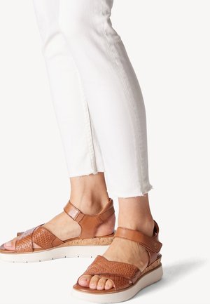 Ca'Shott CASAVA - Sandalen met sleehak - olive/olijfgroen