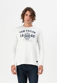 TOM TAILOR Camiseta de manga larga - white