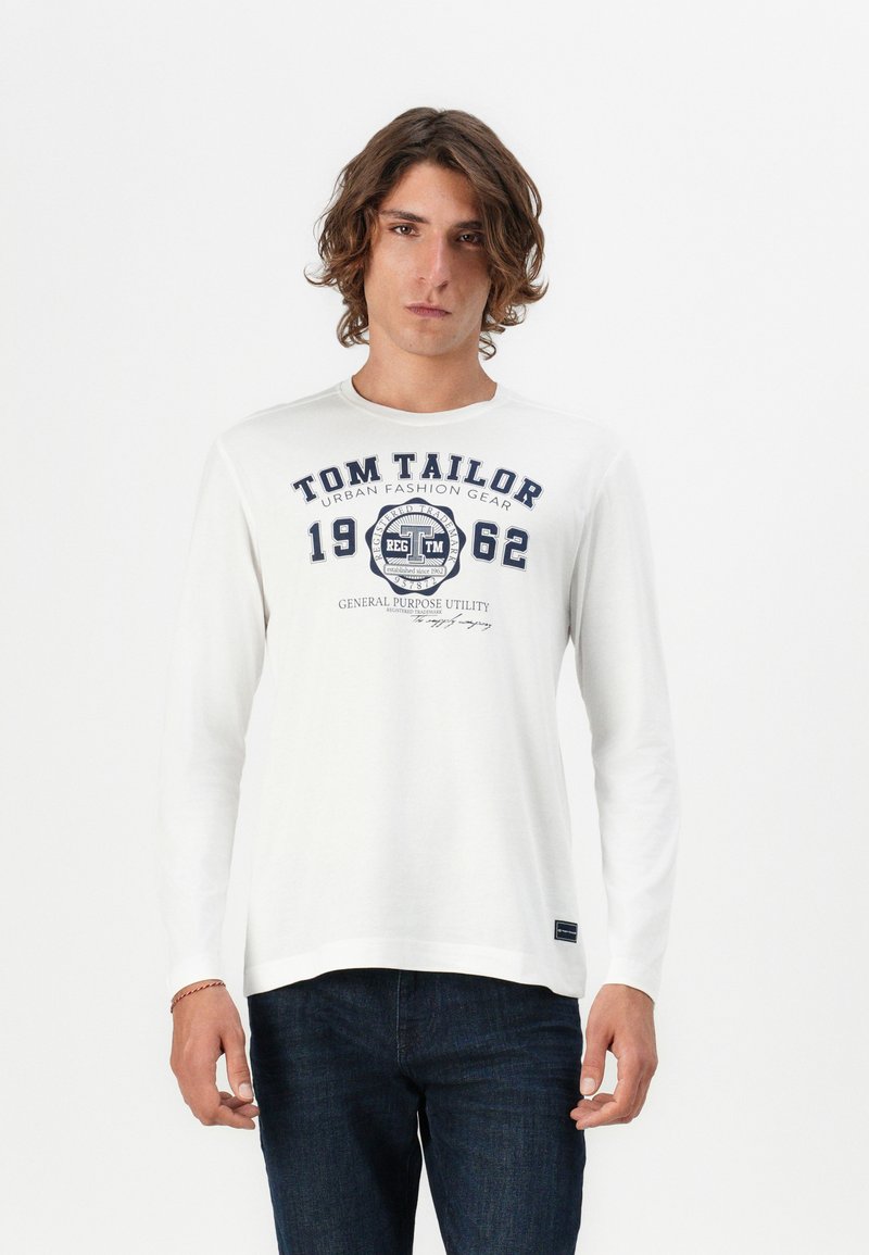 TOM TAILOR Maglietta a manica lunga - white