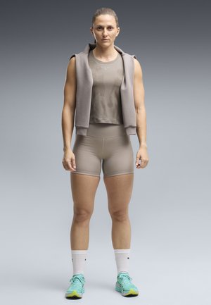 Puma, W PUMA X HYROX CLOUDSPUN THERMOADAPT CROP TANK - Top - mouse gray