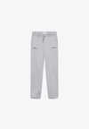 YALE UNISEX - Pantaloni sportivi - light grey melange/black