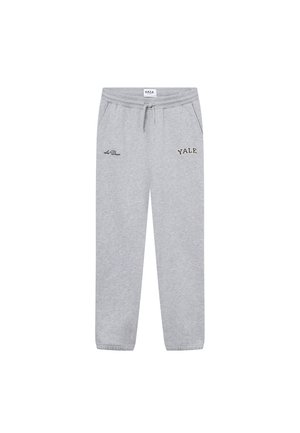 Les Deux YALE UNISEX - Tracksuit bottoms - light grey melange/black