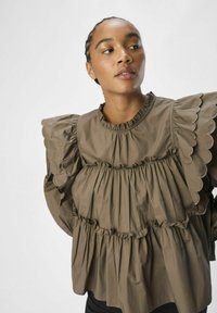 Object MIT LANGEN ÄRMELN OBJHOPE - Bluse - morel