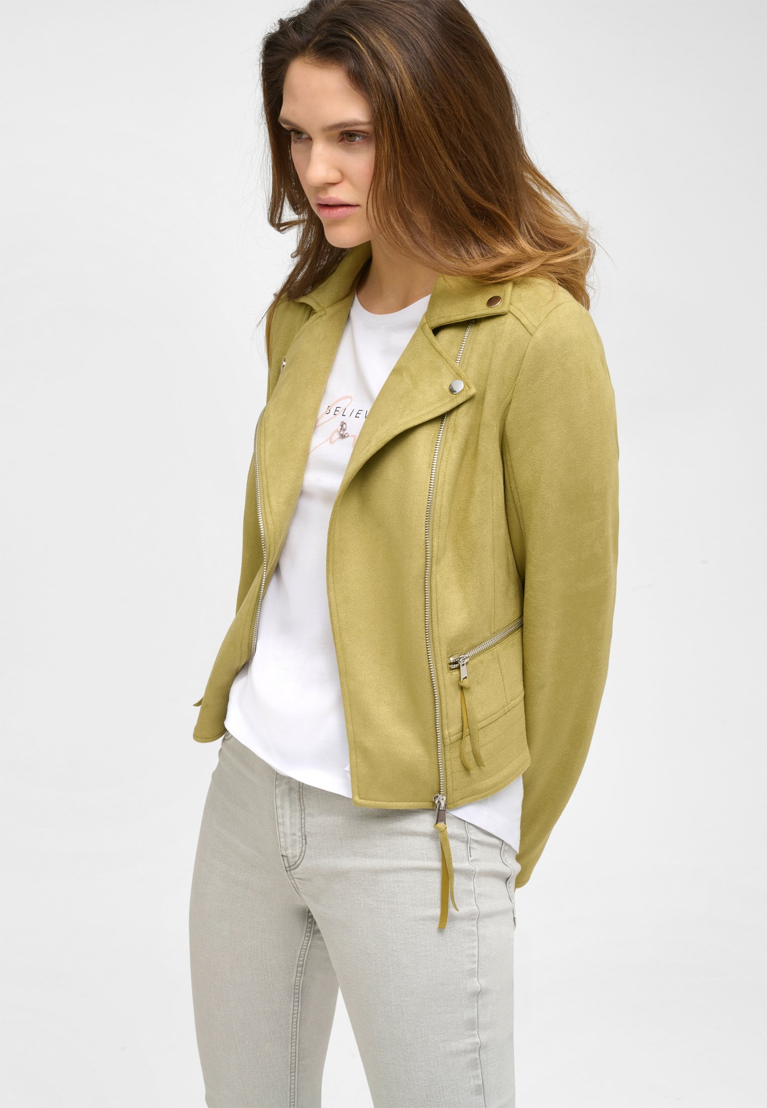 Damen Kunstlederjacke Damen Kunstlederjacke
