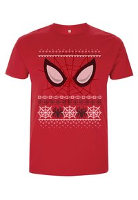 Marvel SPIDER-MAN CLASSIC SPIDER-MAN SWEATER EYES - Camiseta estampada - red
