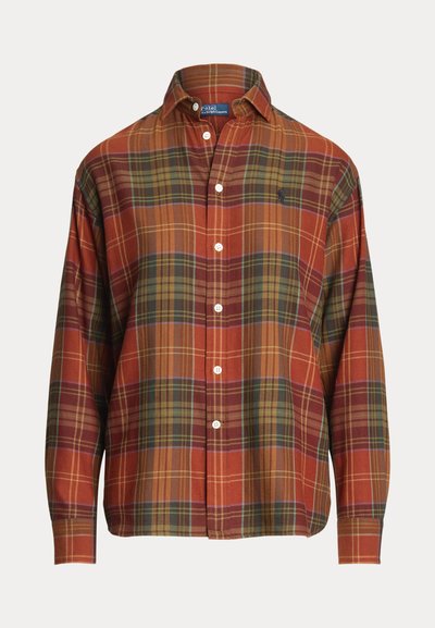 Polo Ralph Lauren RELAXED FIT PLAID COTTON-BLEND SHIRT - Skjortebluse - orange multi