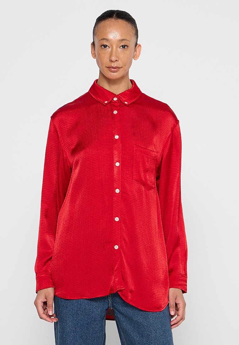 American vintage Overhemdblouse rood American vintage Overhemdblouse rood