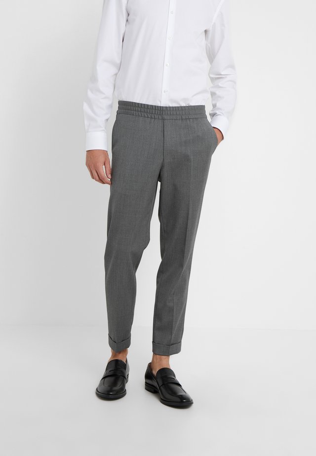 TERRY CROPPED PANTS - Bukse - grey melange