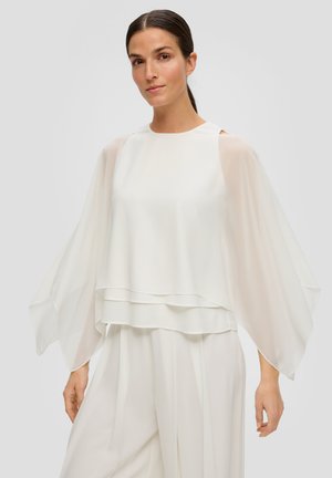 MIT U-BOOT-AUSSCHNITT - Poncho - ecru