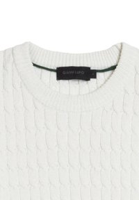 Gianni Lupo CHENILLE CABLE  - Maglione - bianco