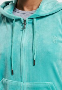 Juicy Couture ROBERTSON CLASSIC - Športna jopa s kapuco na zadrgo - green