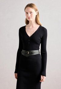 Anna Field LEATHER - Ceinture taille haute - black