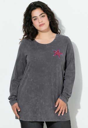 BEQUEME PASSFORM, PAILLETTEN-STERN - Maglietta a manica lunga - anthracite