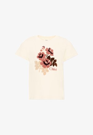 CHLOÉ, T-SHIRT - T-shirt con stampa - ivory