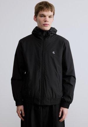 HOODED HARRINGTON - Jas - black