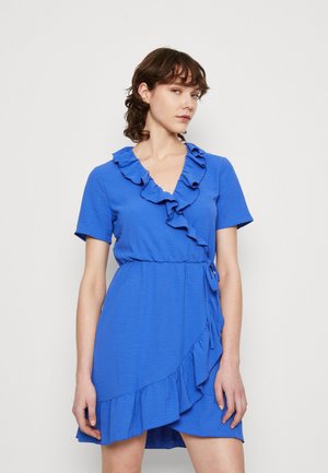 JDY JDYLION WRAP DRESS - Φόρεμα ημέρας - dazzling blue