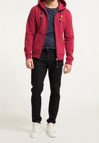 Schmuddelwedda Mikina na zip - red