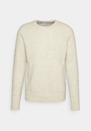 Selected, SLHRAI LS CREW NECK W - Jumper - oatmeal