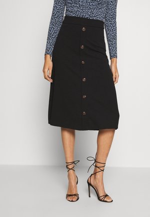 A-lijn rok - mottled black