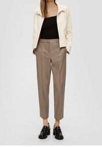 s.Oliver BLACK LABEL Tygbyxor - light brown