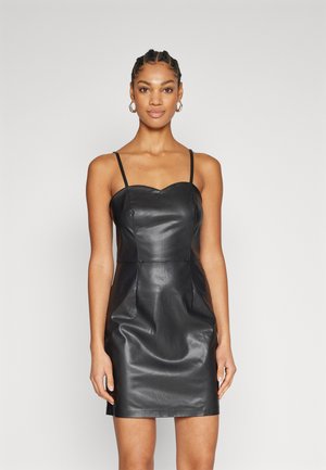 ONLY ONLDINA FAUX LEATHER DRESS  - Cocktail φόρεμα / Φόρεμα για πάρτι - black