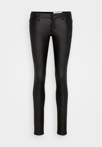 NMALLIE SKINNY COATED PANT - Trousers - black