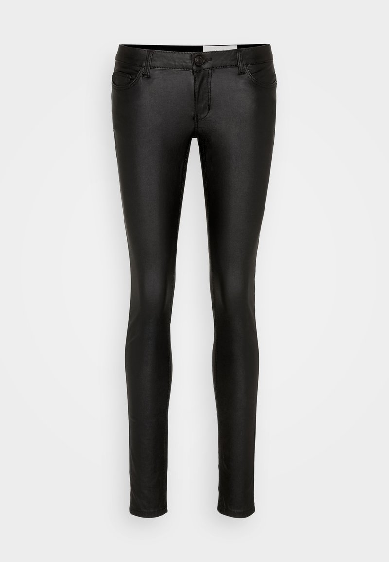 Pantalones Vaqueros Skinny De Mujer Noisy May NMCALLIE | Acabado Tipo Cuero, Corte Super Ajustado | Color Negro