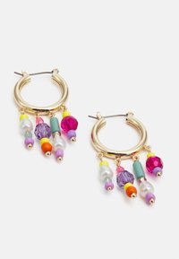 Fire & Glory GITTE HOOP EARRINGS - Brincos - gold-coloured/multi