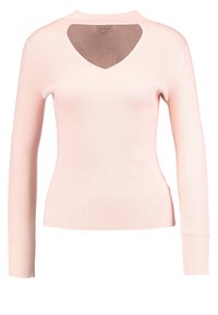 River Island Stickad tröja - nude