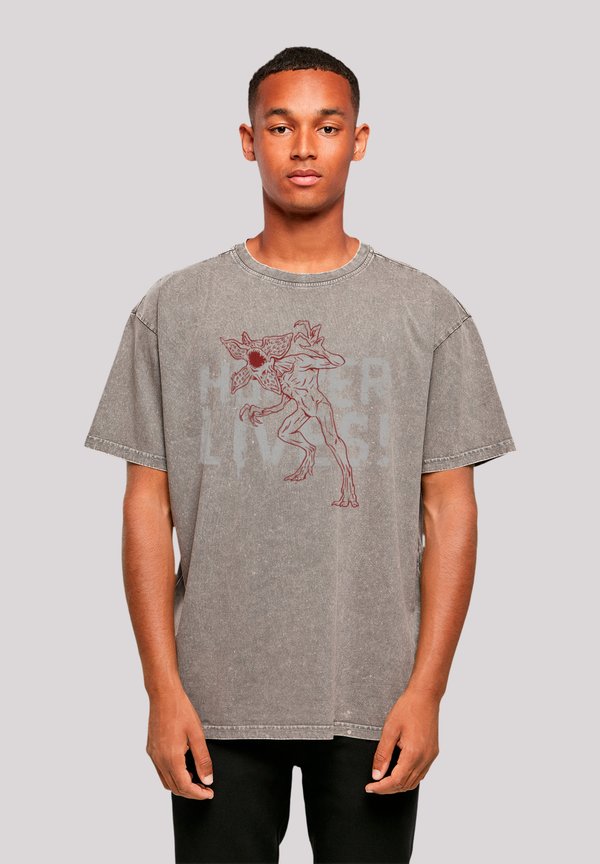 STRANGER THINGS HOPPERS LIVE NETFLIX TV SERIES - T-Shirt print - asphalt