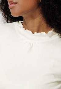 Promod COL MONTANT - T-shirt à manches longues - ecru