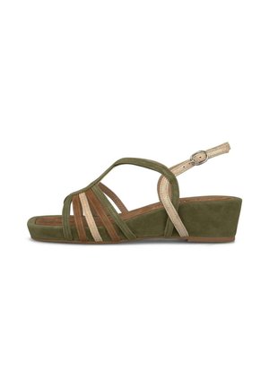 Alma en Pena, Sandales à plateforme - khaki