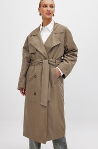 DOUBLE BREASTED  - Trenchcoat - taupe