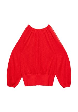 PULL&BEAR, OVERSIZE WITH GATHERING - JUMPER - Pullover - red