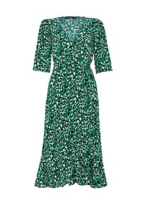 Threadbare SODA WRAP - Vestito casual - green leoapard