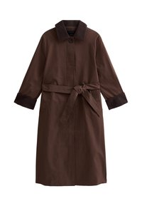 CONTRAST COLLAR  - Gabardina - dark brown