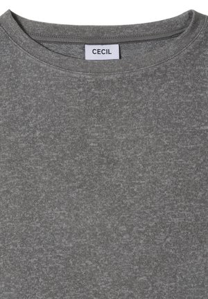 Cecil, LANGARM SHIRT MIT BOAT NECK UND TUNNELZUG - Langarmshirt - flint grey melange