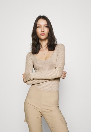 BODYSUIT - Maglione - dark tan