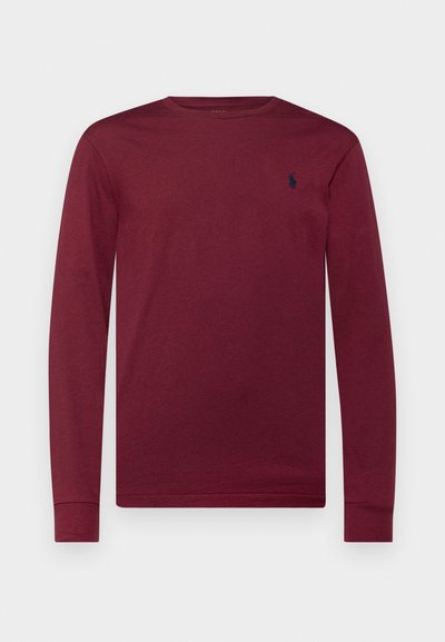Polo Ralph Lauren CUSTOM SLIM JERSEY LONG-SLEEVE T-SHIRT - Ilgarankovis viršutinės dalies drabužis - vintage port heather