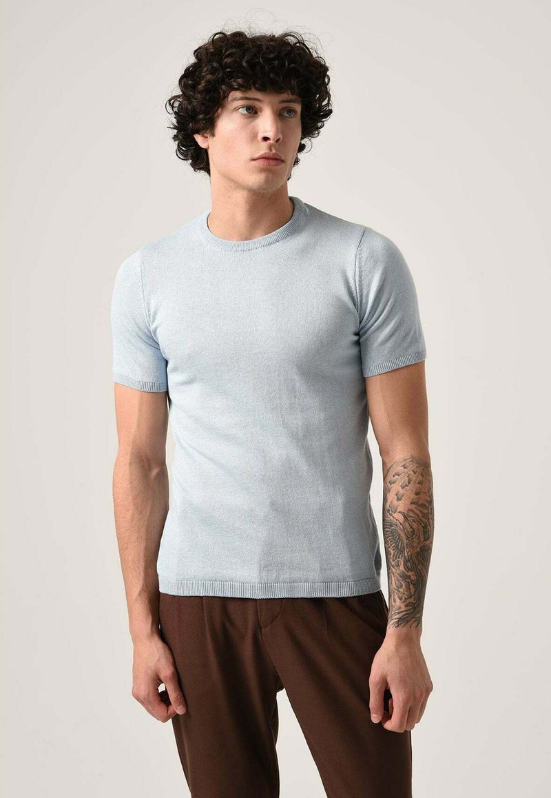 Antioch Basic Tshirt baby blue/blue Zalando.ie