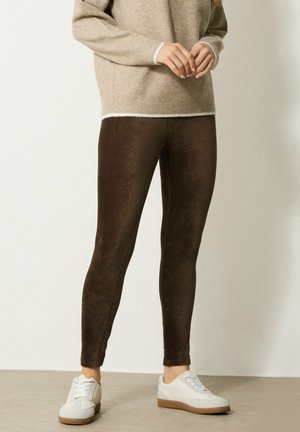 SKINNY  - Leggings - chocolate