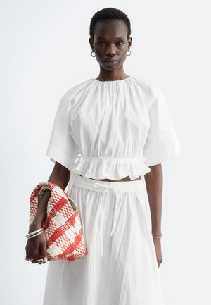 & OTHER STORIES, & OTHER STORIES DRAWSTRING TOP - Blouse - white