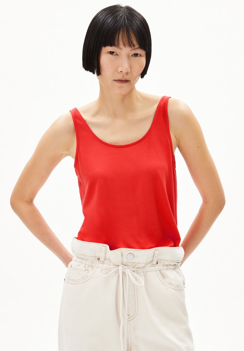 ARMEDANGELS ESHAA SOLID - Top - coral blush