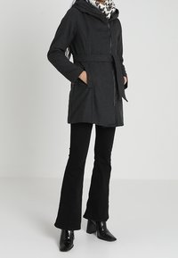 Even&Odd Abrigo corto - mottled dark grey