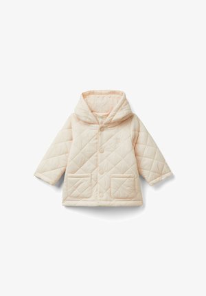 United Colors of Benetton QUILTED WITH HOOD - Abrigo de invierno - pink