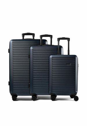 Nowi GRAND CANARIA 4-ROLLEN KOFFERSET 3TLG. MIT DOPPELROLLEN UNISEX - Trolley - navy