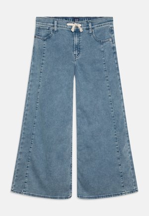 BAGGY BRUSHED KIDS GIRLS - Vaqueros a campana - light-blue denim