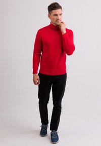 CASH-MERE ROLLKRAGEN  - Strickpullover - rot